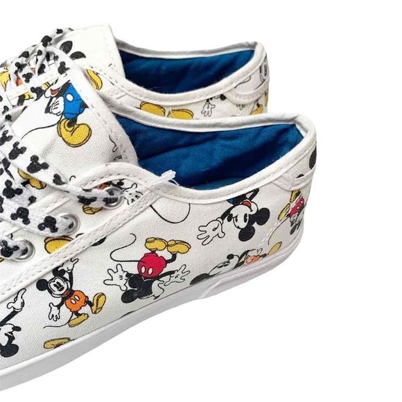 Disney Canvas Shoes for Women - Fantastic 5 - Mickey Mouse White Sneaker Size 9 - Picture 7 of 9
